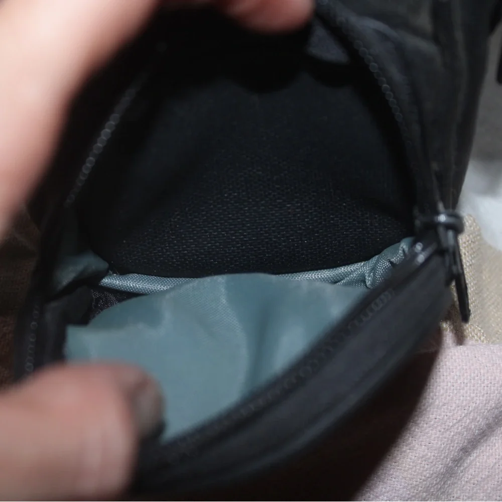 ICON Black Leather Digital Camera Belt Bag